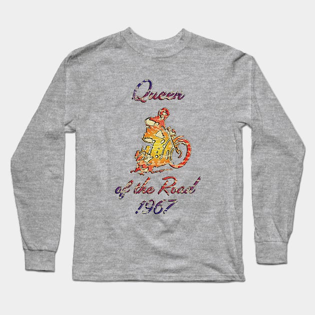 Queen of the Road 1967 Long Sleeve T-Shirt by MotoGirl